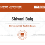 SEO Toolkit Exam SEMrush