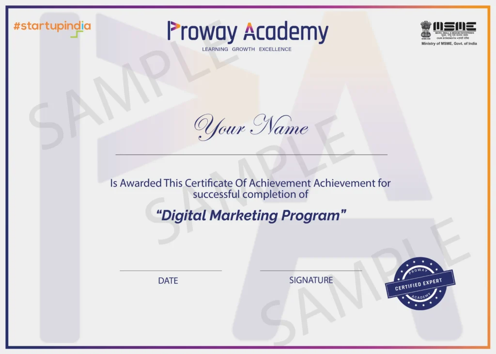 certificate DM Sample 1